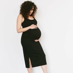 Storq Ribbed Tank Maternity Dress S/M or Size 2 ( Storq)